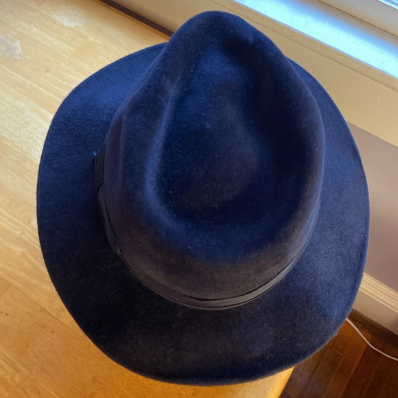 Selentino velour Fedora style hat size 7 1/2 in good condition - Picture 4 of 12